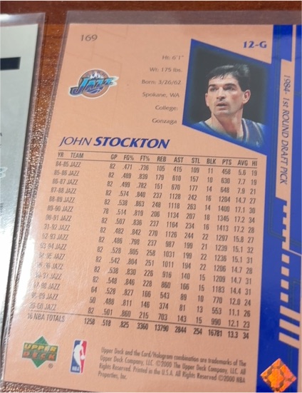 1995-96 Upper Deck #169 John Stockton — front