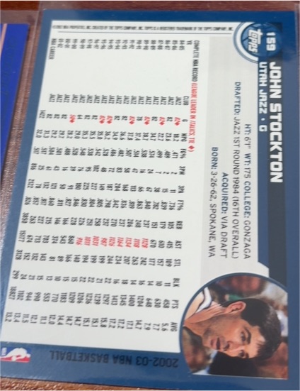 2007-08 Topps 50th Anniversary #28 John Stockton — front