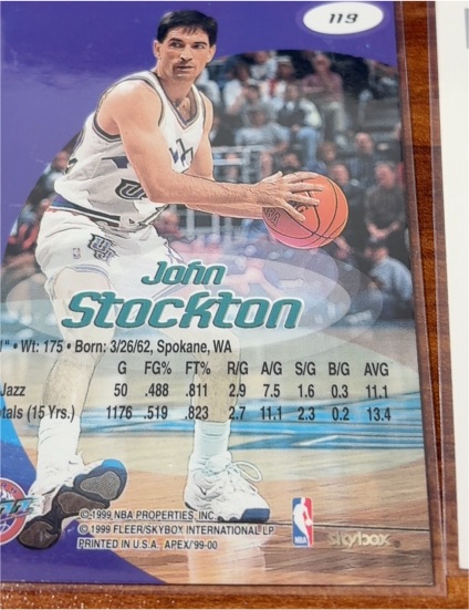 1999-00 SkyBox Premium #119 John Stockton — front