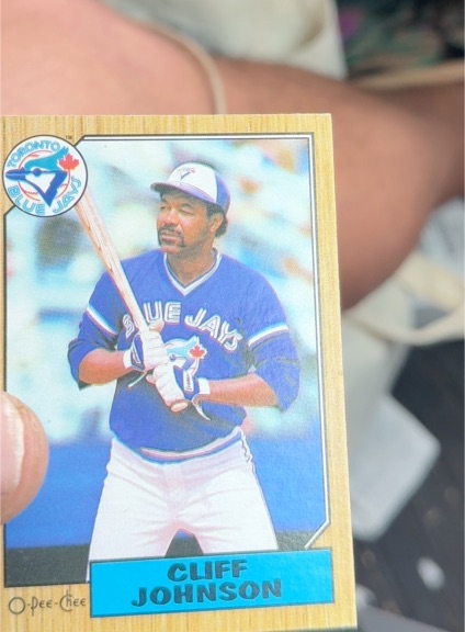 1987 O-Pee-Chee #663 Cliff Johnson — front