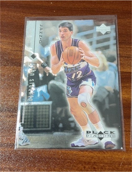 1998-99 Upper Deck Black Diamond #85 John Stockton — front
