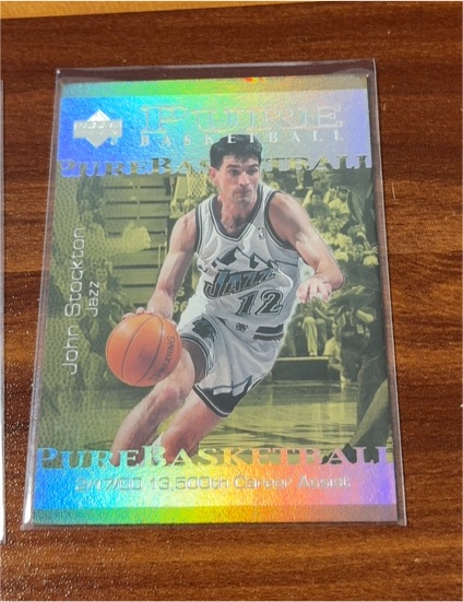2000-01 Upper Deck Pure Basketball #PB5 John Stockton — front