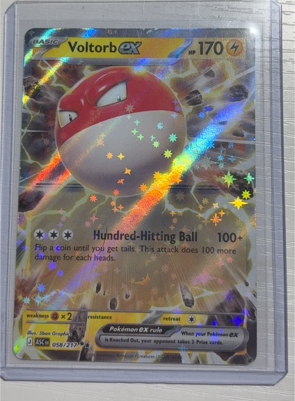 2021 Pokémon ME: Ascended Heroes #058 Voltorb ex — front