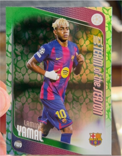 2025-26 Topps UEFA Champions League Team of the Season #10 Lamine Yamal — front