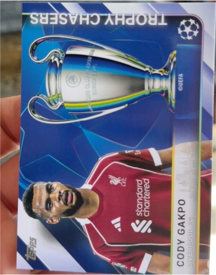2025-26 Topps UEFA Club Competitions Trophy Chasers #TC-1 Cody Gakpo — front