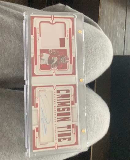 2024 Panini National Treasures Clemson Tie Rookie Patch Autograph Booklet — front