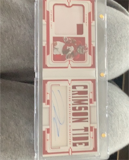 2024 Panini National Treasures Crimson Tide Collegiate Signature Booklet — front