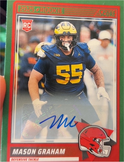 2025 Panini Score #22 Mason Graham — front