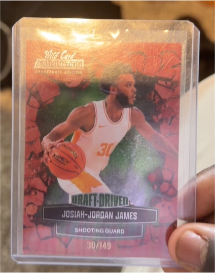 2021 Wild Card Alumination Draft-Driven #30 Josiah-Jordan James — front