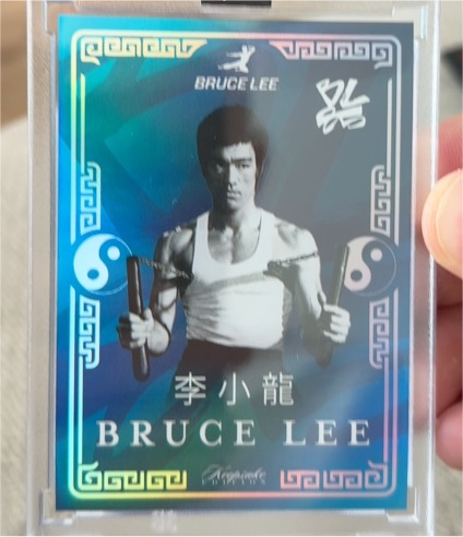2026 Keepsake Bruce Lee PC-8 Blue Foil #14/50 — front