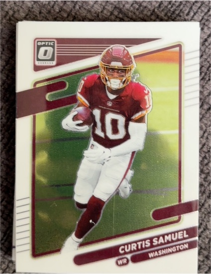 2021 Donruss Optic #2 Curtis Samuel Washington Football Team — front