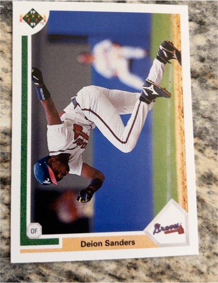 1991 Upper Deck #743 Deion Sanders — front