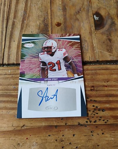 2025 SAGE High Series #A-US Upton Stout Rookie Autograph — front