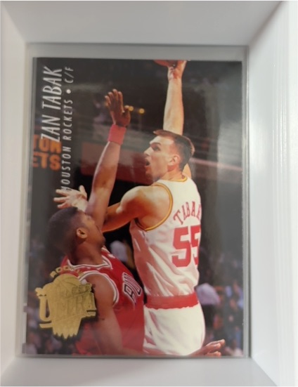 1994-95 Fleer Ultra #255 Zan Tabak Rookie Houston Rockets — front