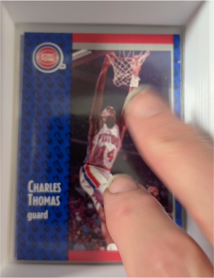 1991-92 Fleer #281 Charles Thomas — front