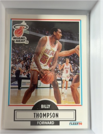 1990-91 Fleer #103 Billy Thompson Miami Heat — front