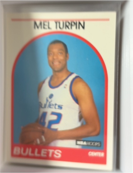 1989-90 Hoops #316 Mel Turpin Washington Bullets — front