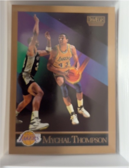 1990-91 SkyBox #141 Mychal Thompson — front