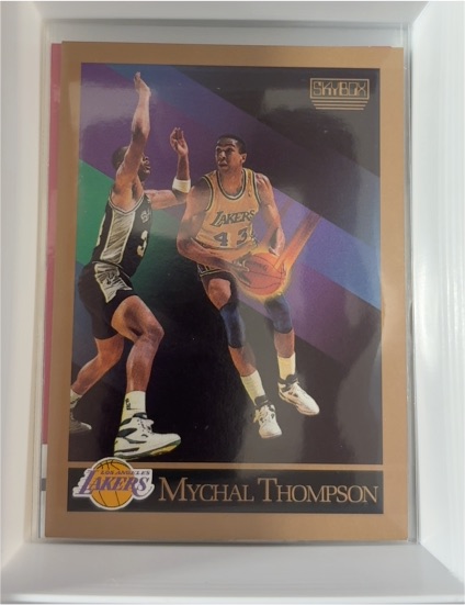 1990-91 SkyBox #141 Mychal Thompson — front