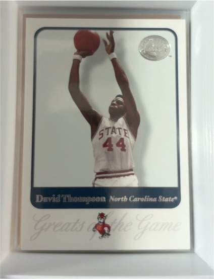 2001 Fleer Greats of the Game #21 David Thompson — front