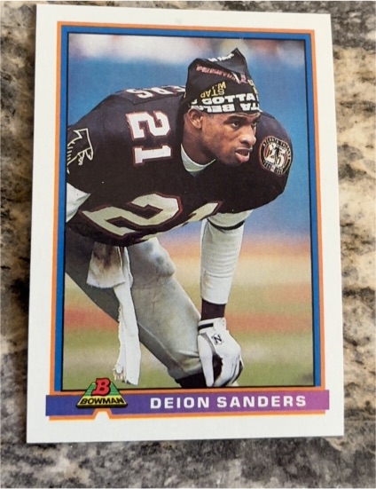1991 Bowman #15 Deion Sanders — front