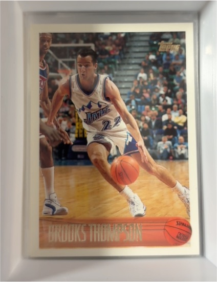 1996-97 Topps #219 Brooks Thompson Utah Jazz — front
