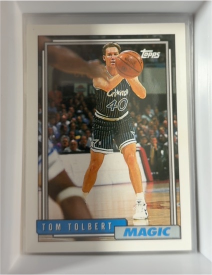 1992-93 Topps #356 Tom Tolbert — front