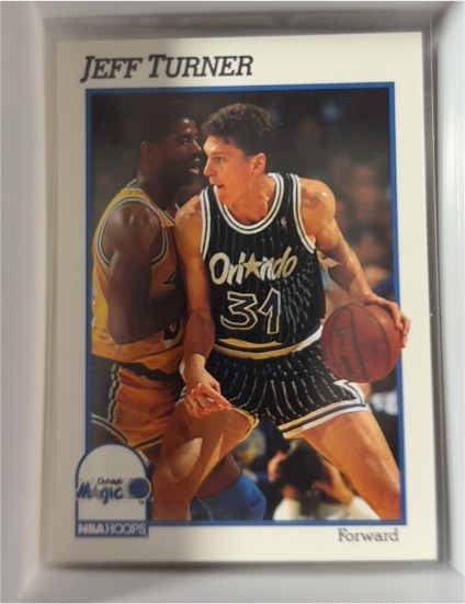 1991-92 NBA Hoops #409 Jeff Turner — front