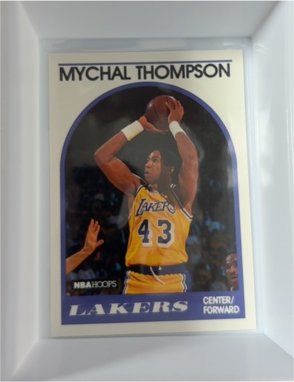 1989-90 NBA Hoops #4 Mychal Thompson — front