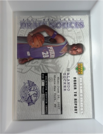 2007-08 Upper Deck First Edition Draft Notices #DN6 Alando Tucker — front