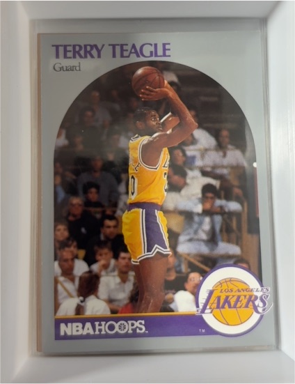1990-91 NBA Hoops #416 Terry Teagle — front