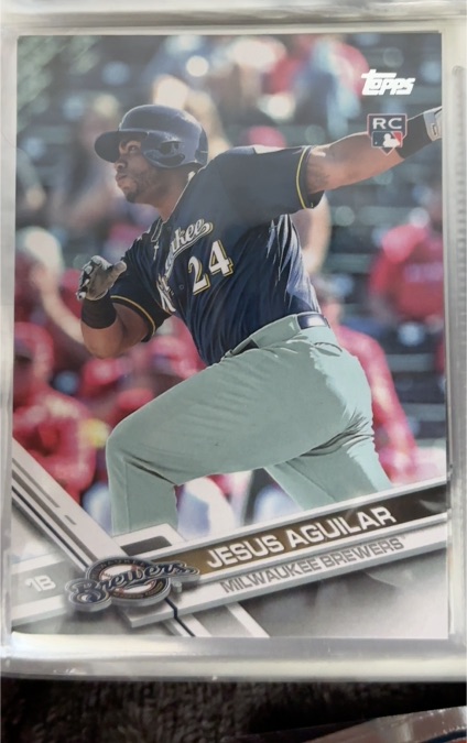 2017 Topps #503 Jesus Aguilar — front
