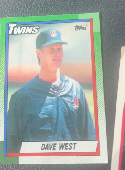 1990 Topps #357 Dave West — front