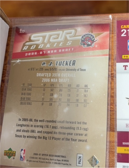 2006-07 Upper Deck #233 P.J. Tucker — front