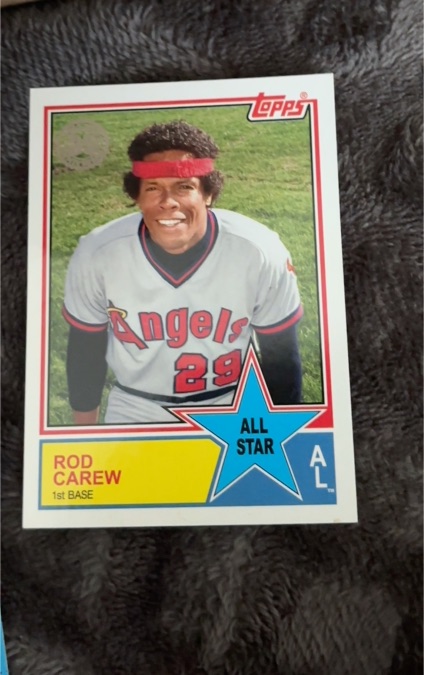 1983 Topps #386 Rod Carew All Star California Angels — front