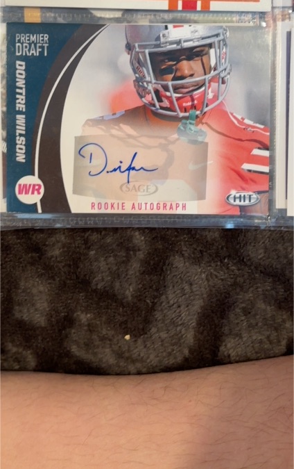 2017 Sage Hit Premier Draft #A35 Dontre Wilson Rookie Autograph — front