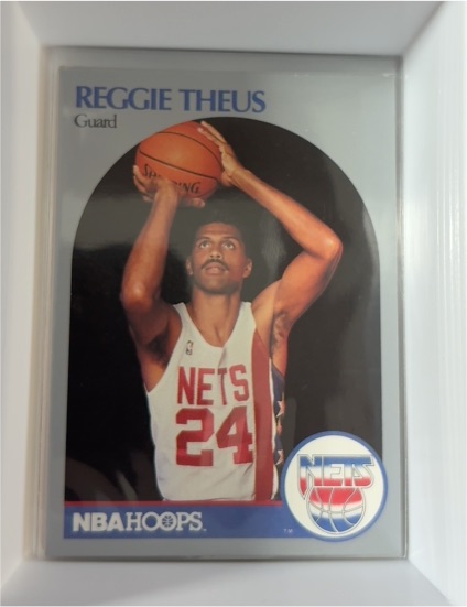 1990-91 NBA Hoops #420 Reggie Theus — front