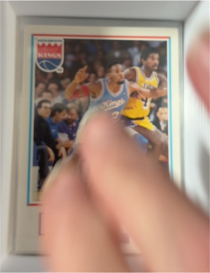 1991 NBA Hoops Sacramento Kings Basketball Card — front