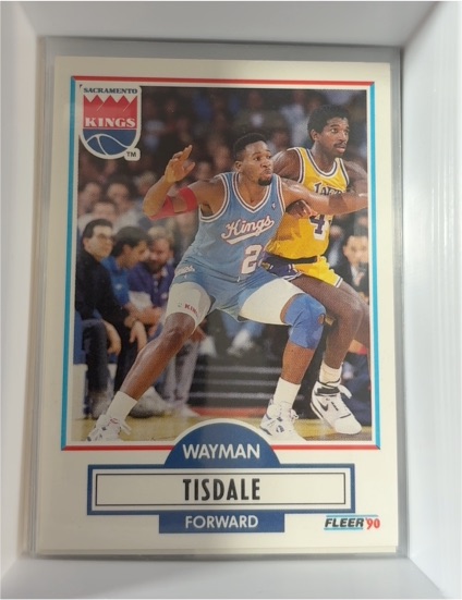 1990 Fleer #167 Wayman Tisdale — front