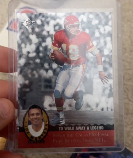 1995 Upper Deck SP Trilogy #MT20 Joe Montana Kansas City Chiefs — front