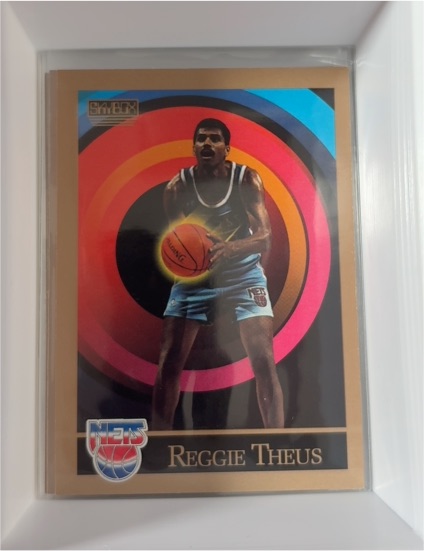 1990-91 SkyBox #399 Reggie Theus — front