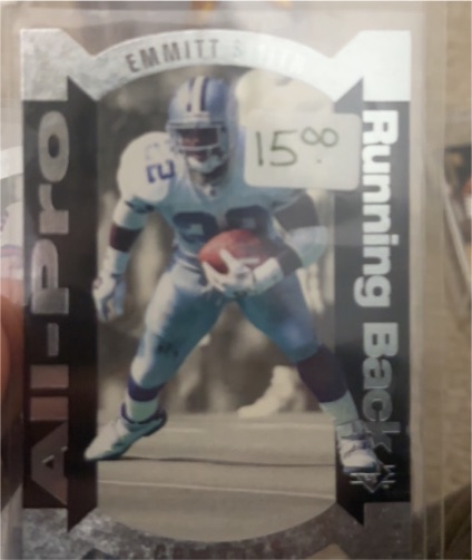1995 Upper Deck SP #AP-3 Emmitt Smith All-Pro Die Cut — front