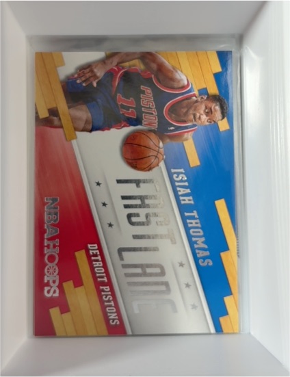 2014-15 Panini NBA Hoops Fast Lane #14 Isiah Thomas — front