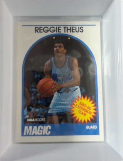 1989-90 Hoops #302 Reggie Theus — front
