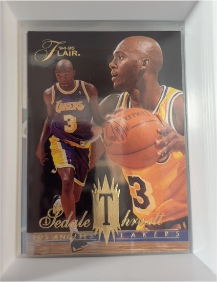 1994-95 Fleer Flair #244 Sedale Threatt — front