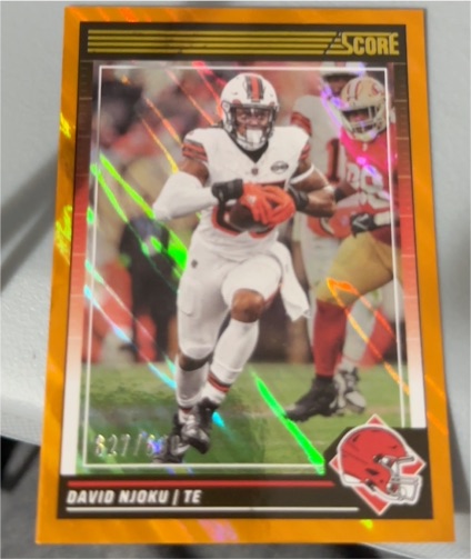 2024 Panini Score #70 David Njoku — front