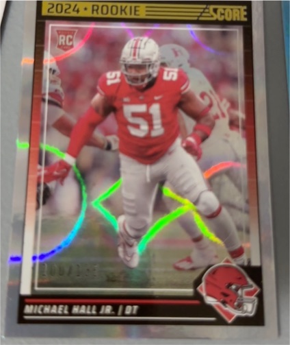 2024 Panini Score #363 Michael Hall Jr. — front