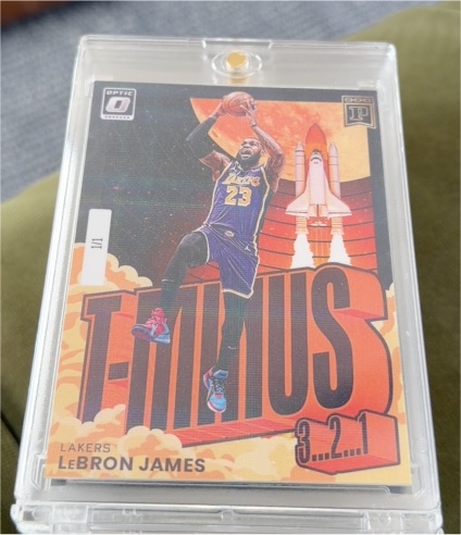 2021-22 Panini Donruss Optic #2 LeBron James T-Minus 3.2.1 — front