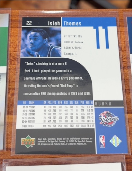 1992-93 Upper Deck #500 Isiah Thomas / Joe Dumars Scoring Threats — front