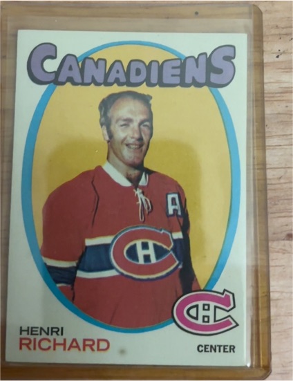 1971-72 Topps #120 Henri Richard — front